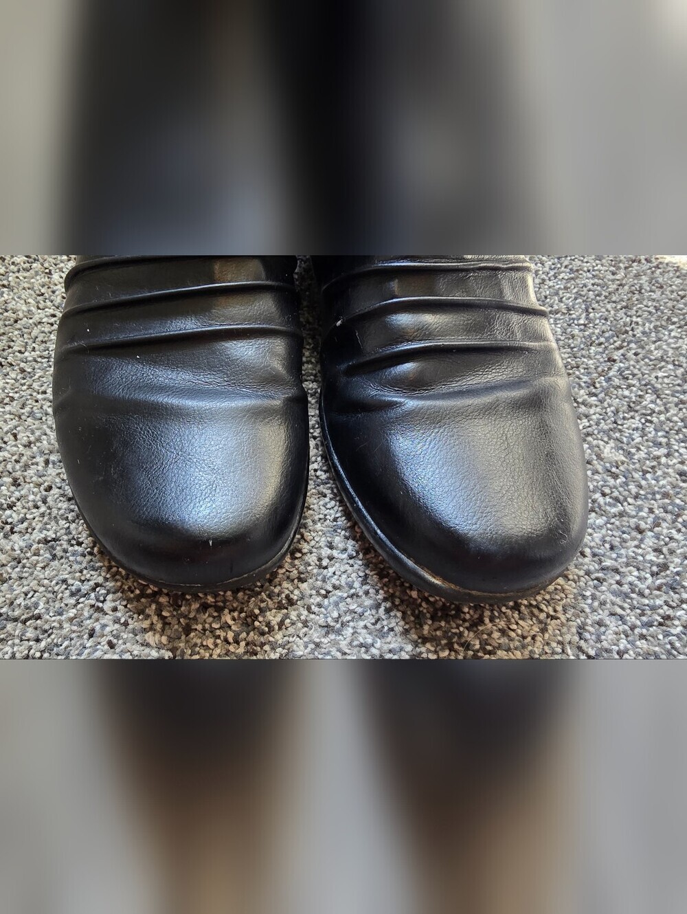 Naturalizer Cassini Black Leather Ruched Ankle Booties Size 8 M - Picture 3 of 9
